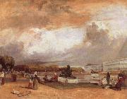 Richard Parkes Bonington Water Basin at Versailles oil painting
